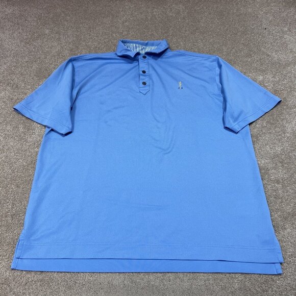 Footjoy Polo Men’s Blue Short Sleeve Size Large - Picture 1 of 11